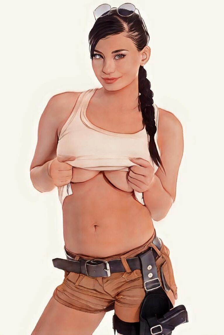 Lucy-Lara Croft cosplay