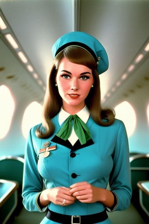 AI 1960s stewardesses