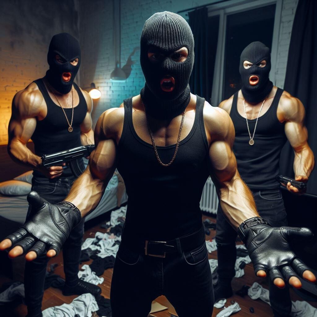 Hot muscular burglars