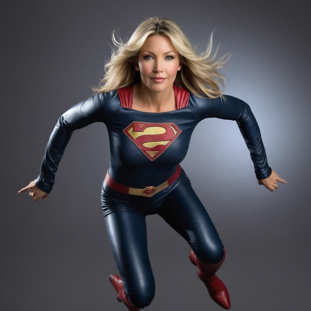 A.I. Heather Leather as supergirl