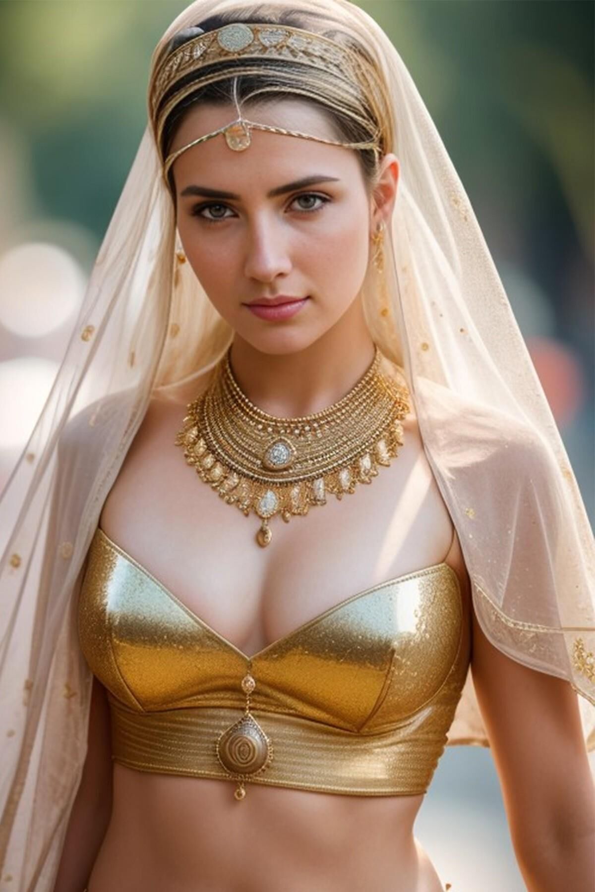 Proud patrician woman from ancient Rome