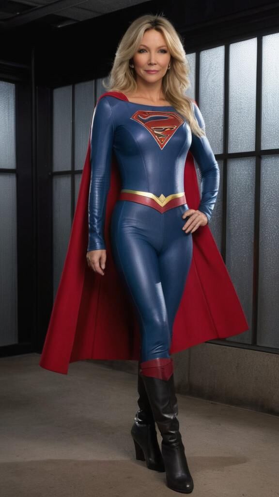 A.I. Heather Leather as supergirl