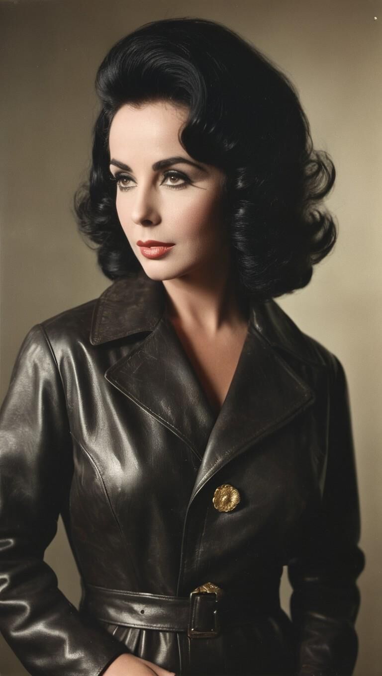 A.I.Elizabeth Taylor en cuero