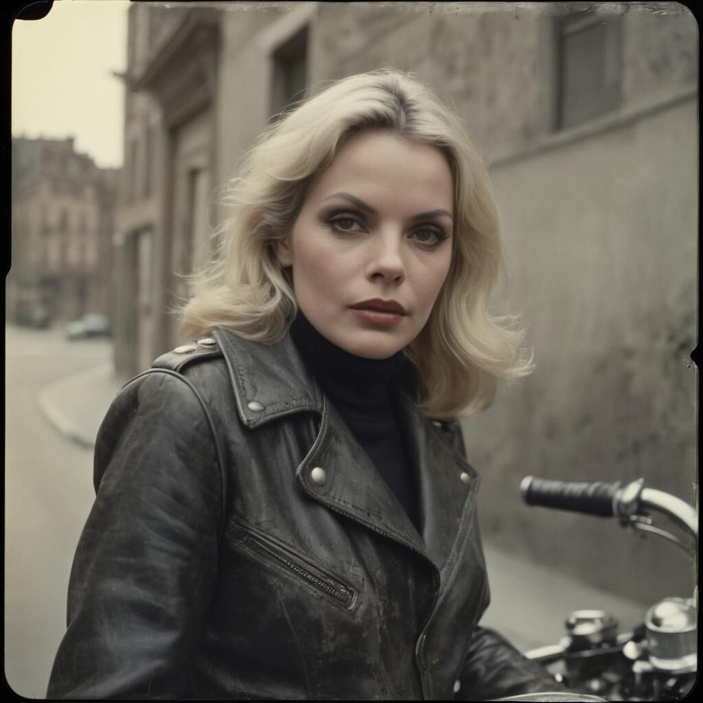 A.I. Barbara Bain in Leather