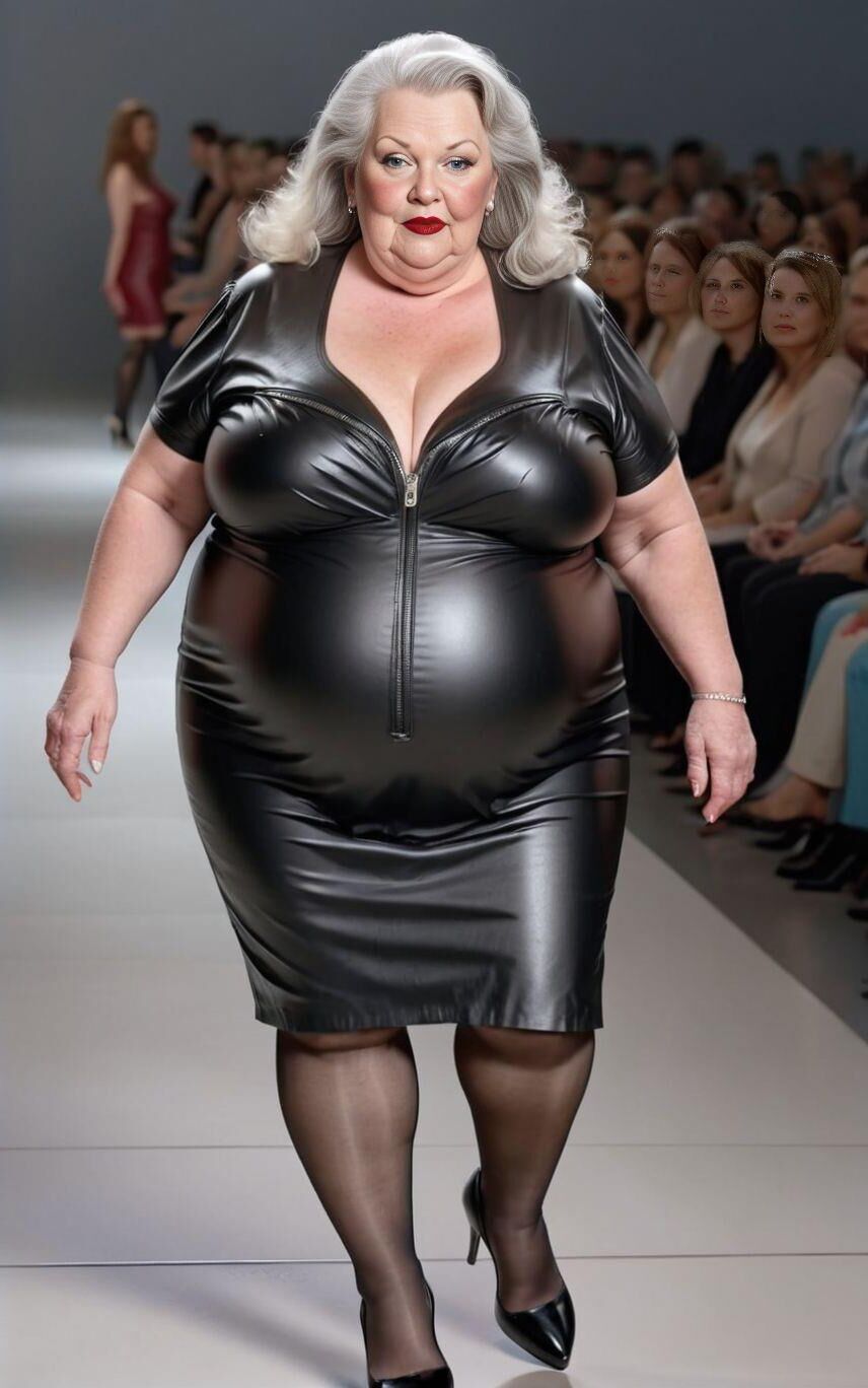 AI BBW Milf and Gilf at the Catwalk