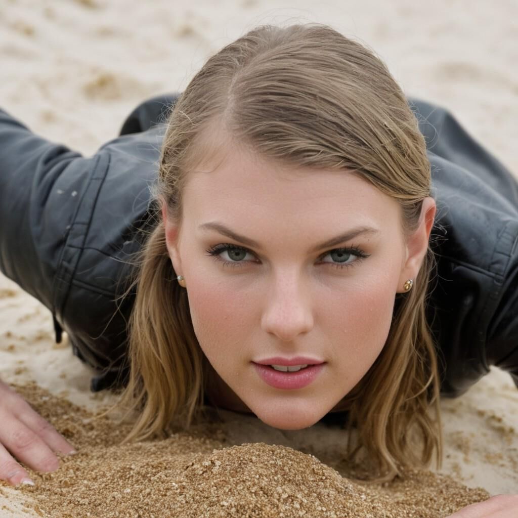 A.I. Taylor Swift en cuir aux Bahamas