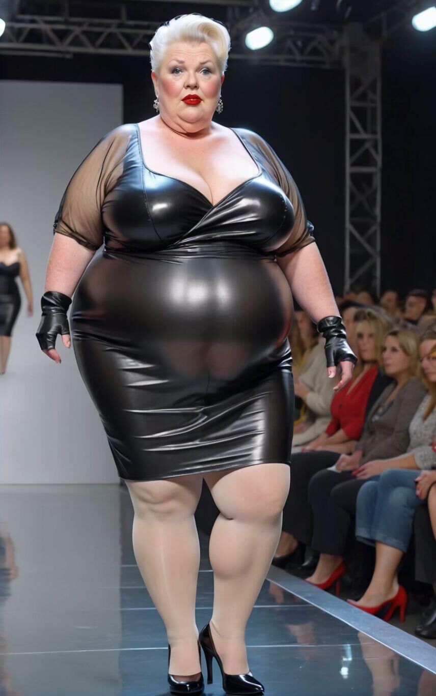 AI BBW Milf and Gilf at the Catwalk