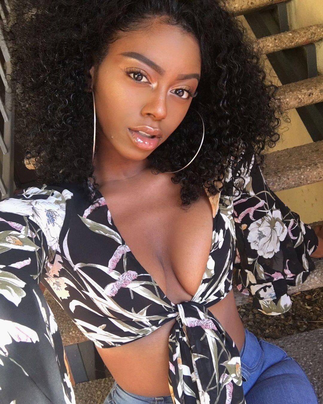 Ebony cleavage