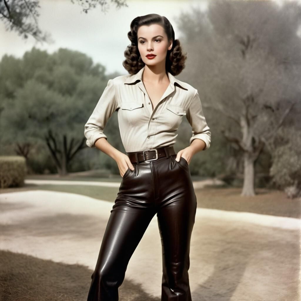 A.I. Olivia de Havilland in Leather