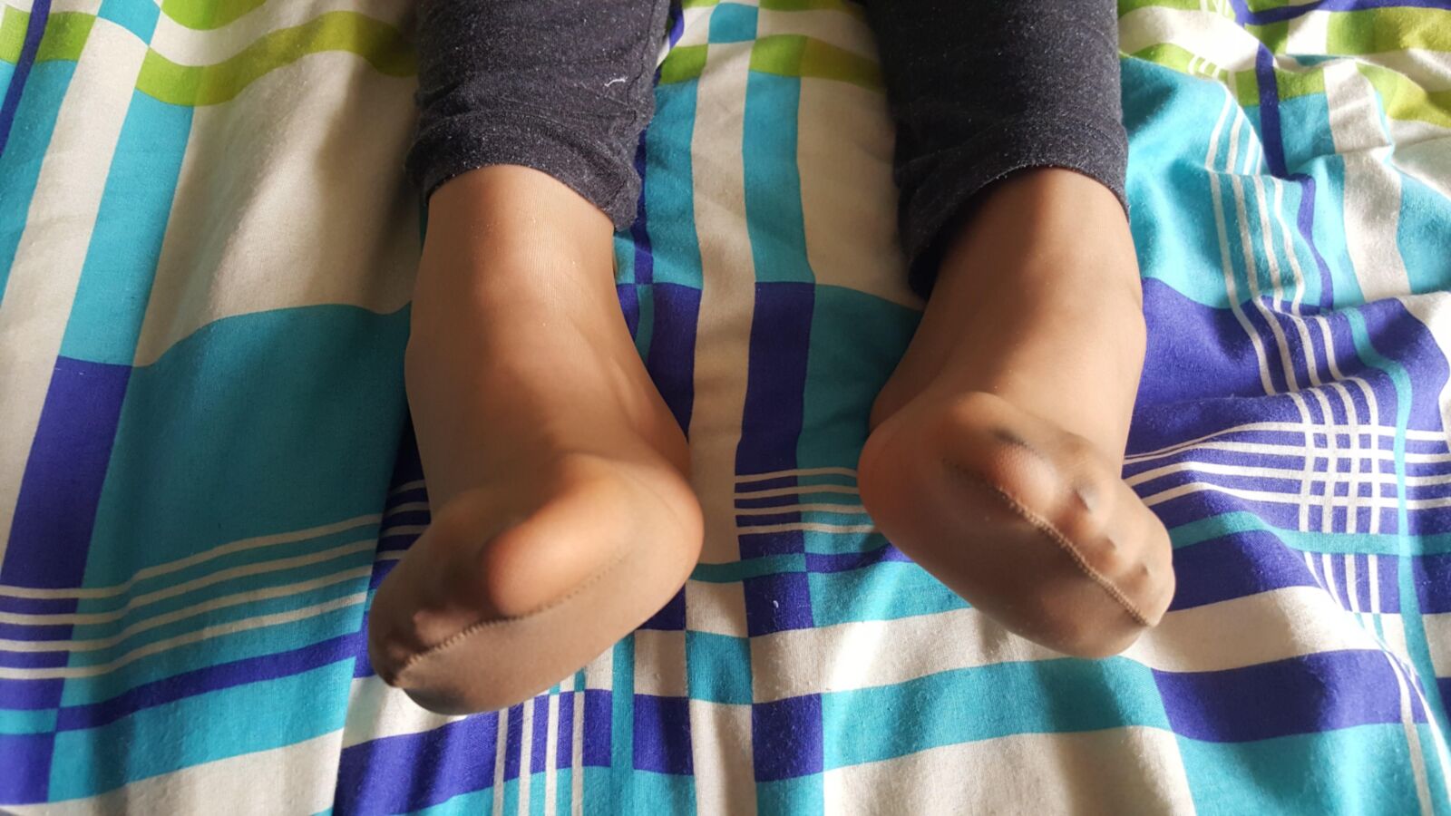 My wife nylon feet 4