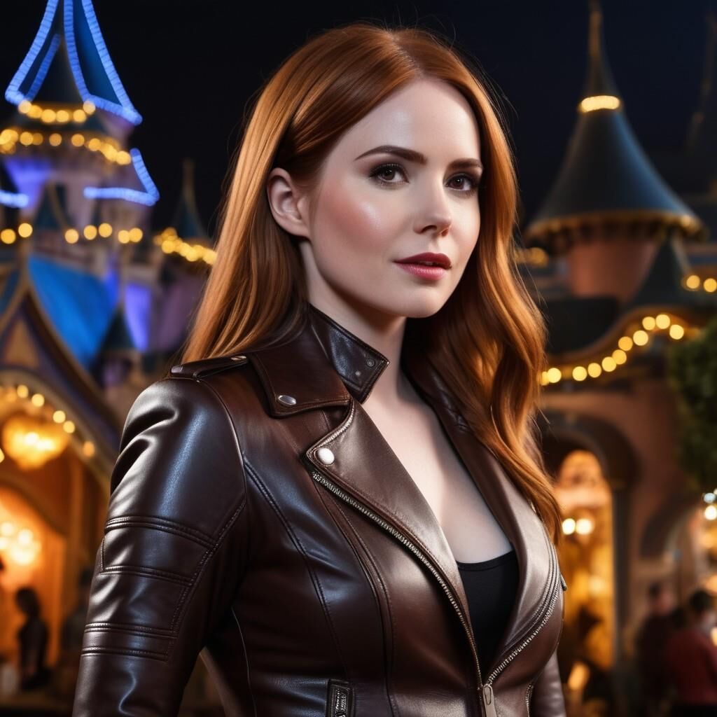 A.I. Karen Gillan in Leather