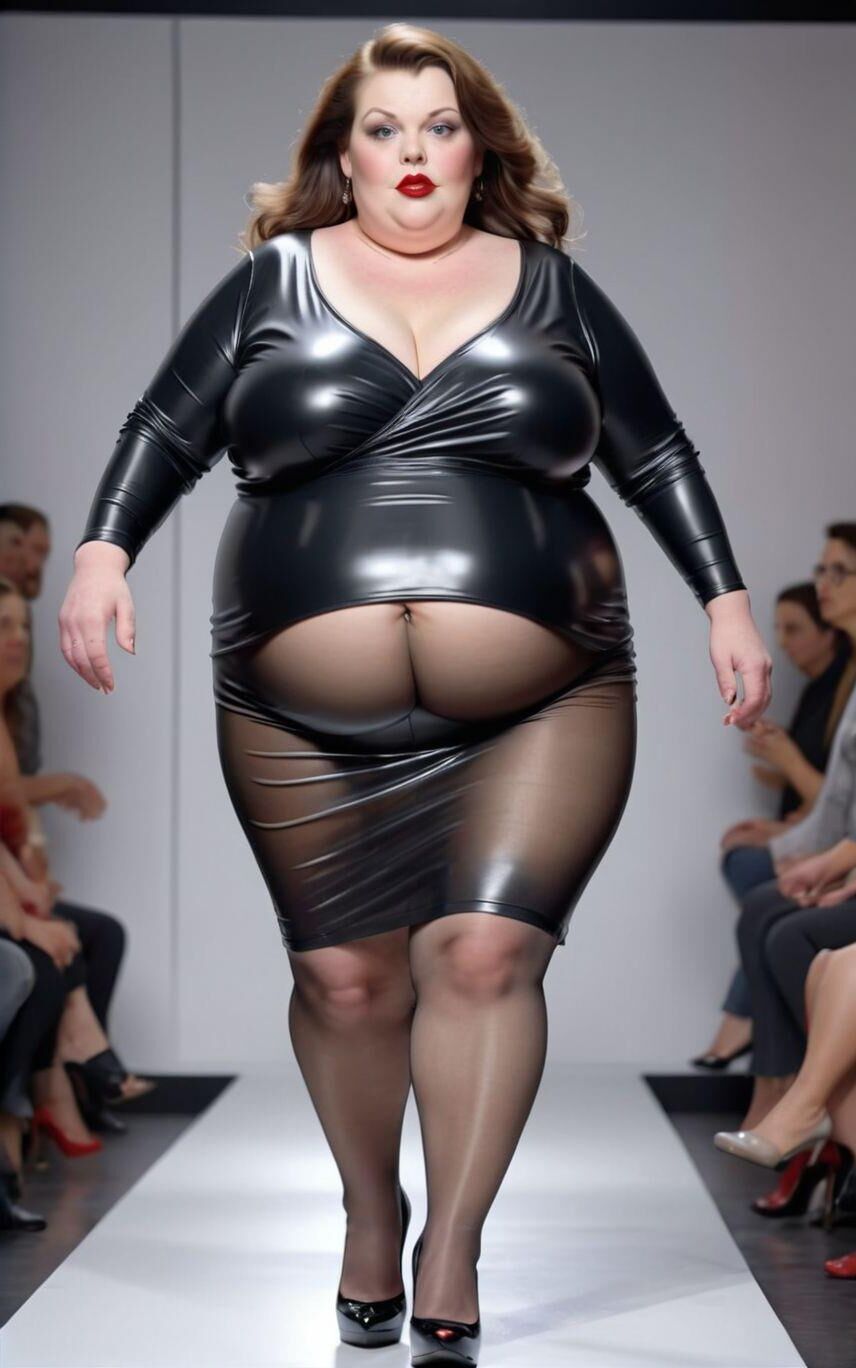 AI BBW Milf and Gilf at the Catwalk