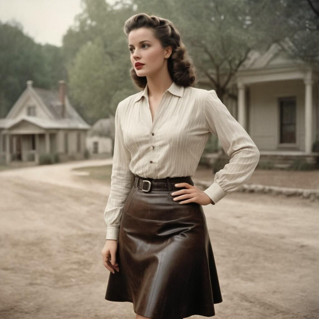 A.I. Olivia de Havilland in Leather