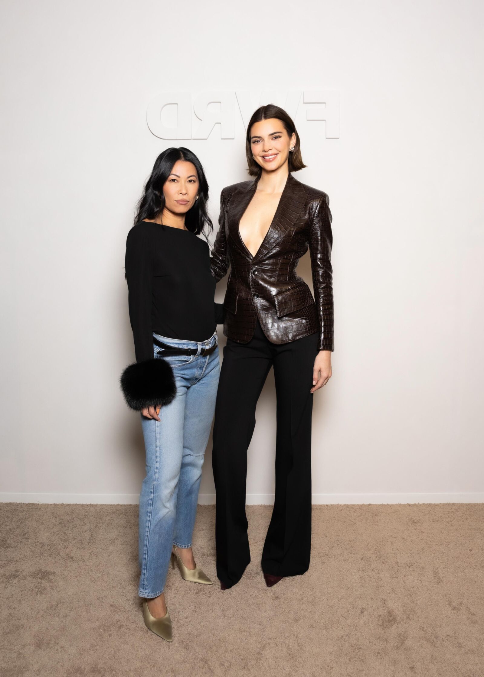 Kendall Jenner visits FWRD & Revolve Holiday Shop at The G