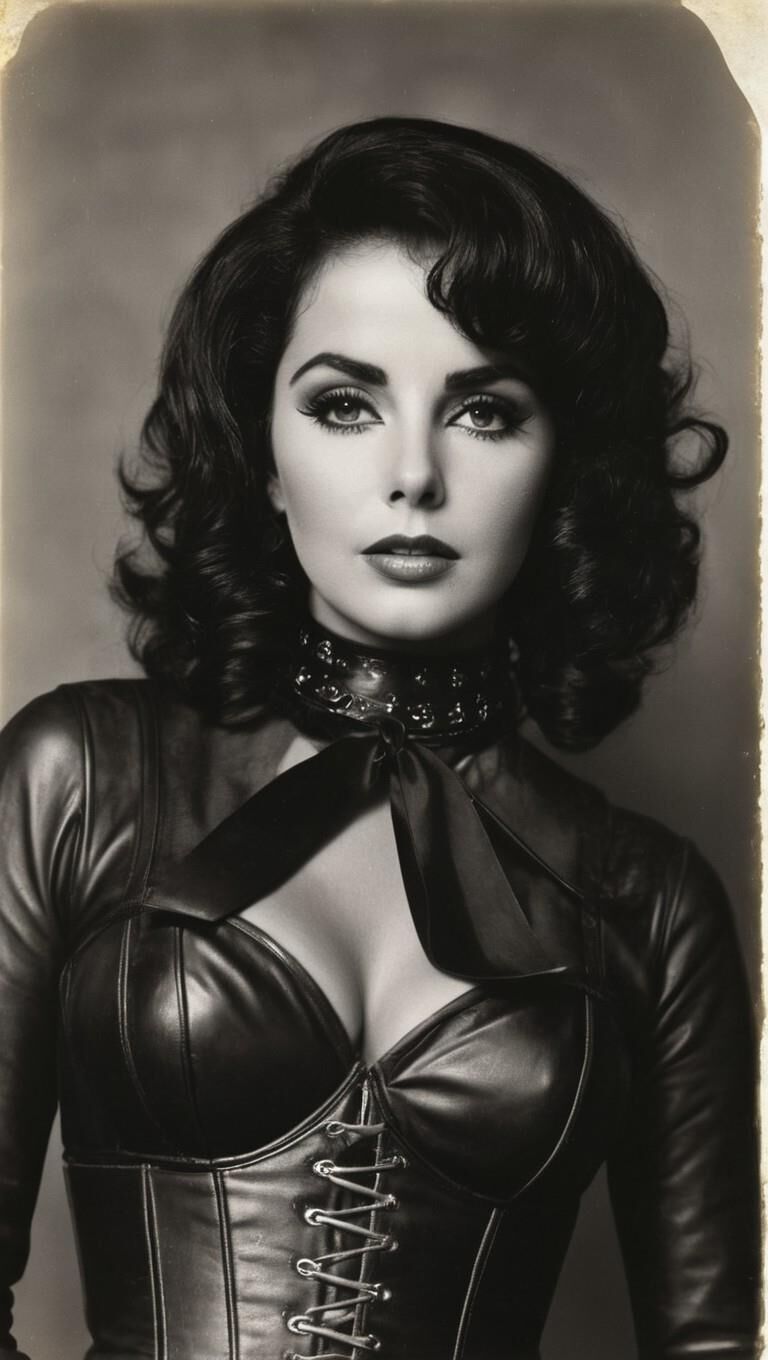 A.I.Elizabeth Taylor en cuero