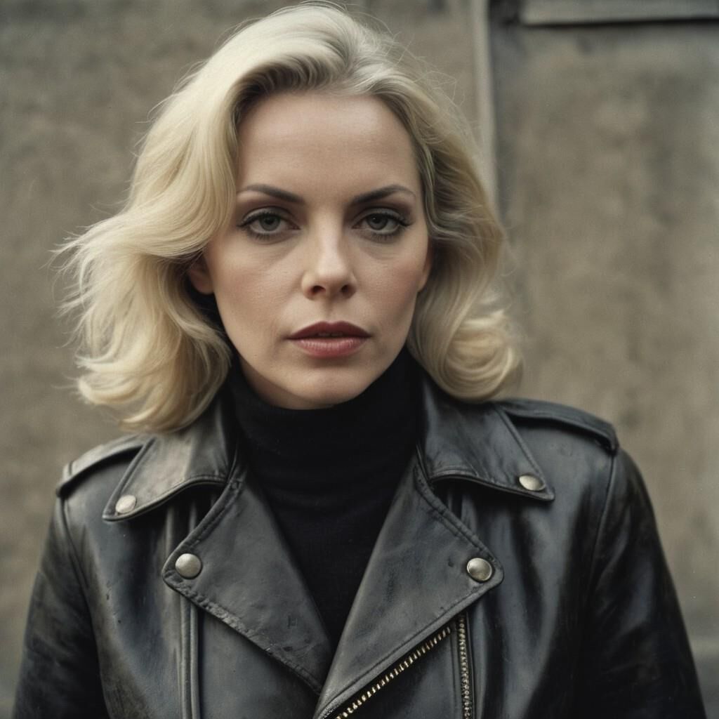 A.I. Barbara Bain in Leather