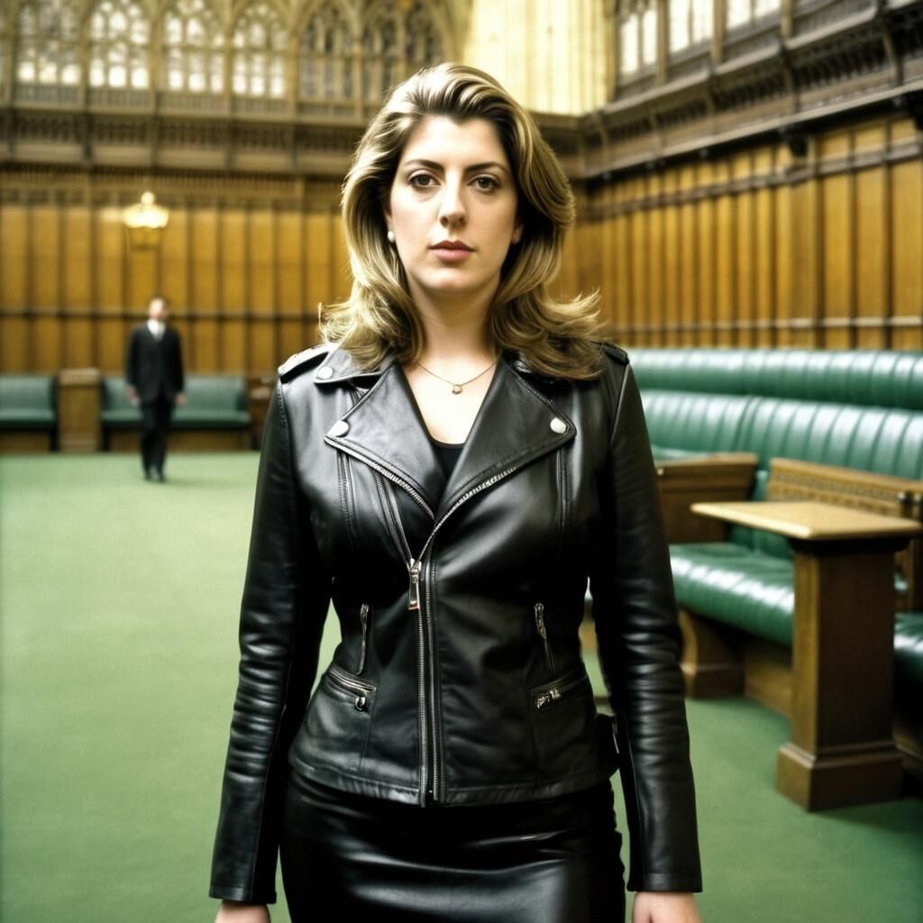 A.I. Penny Mordaunt in Leder