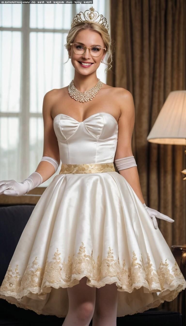 Princesse en robe de bal AI