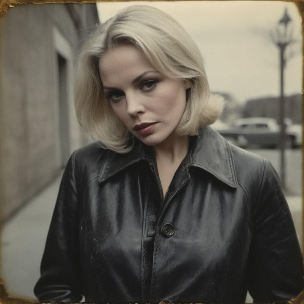 A.I. Barbara Bain in Leather