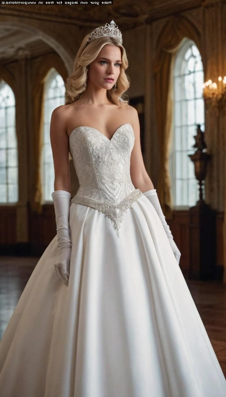 Princesse en robe de bal AI