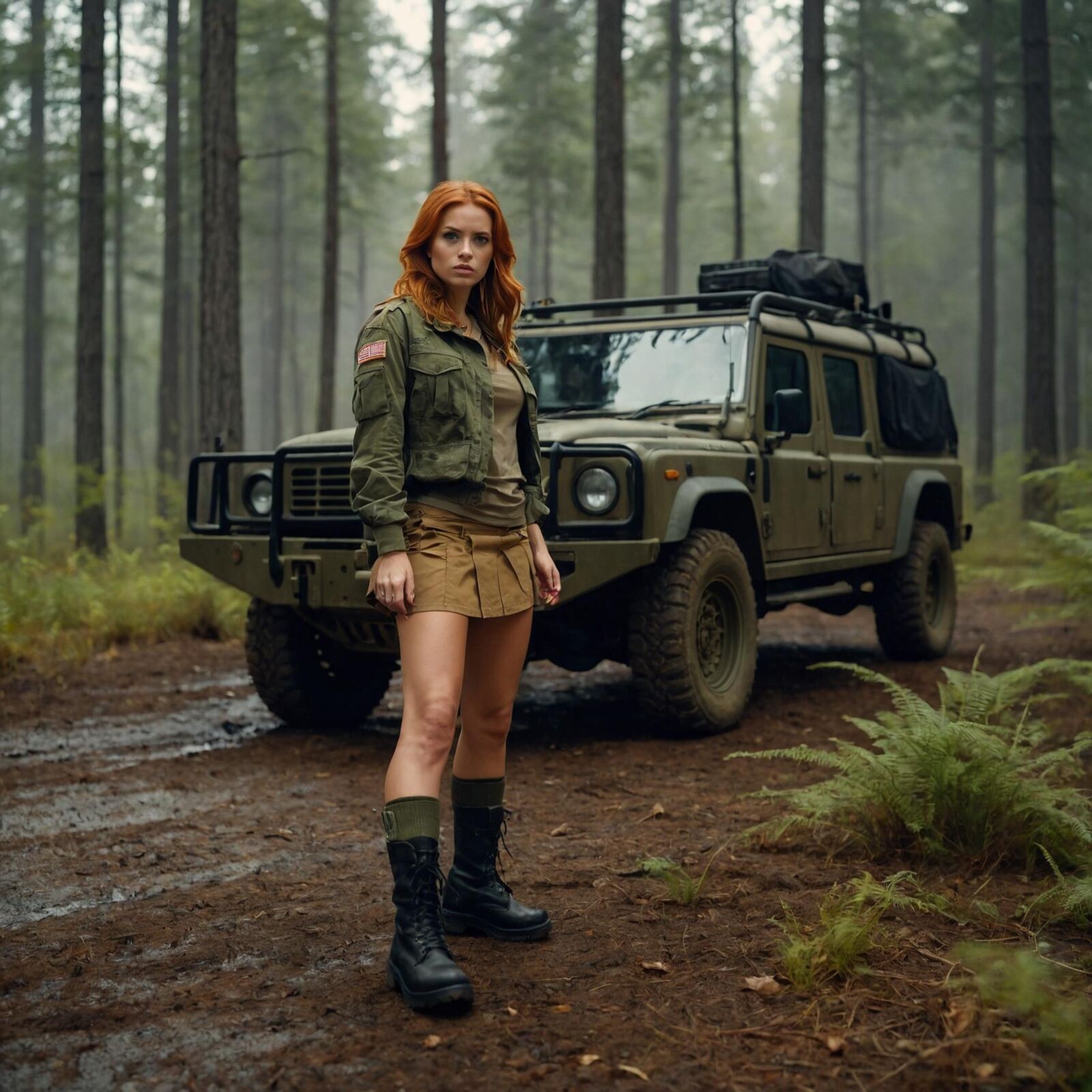 Army Girl Platoon - Damp Forest