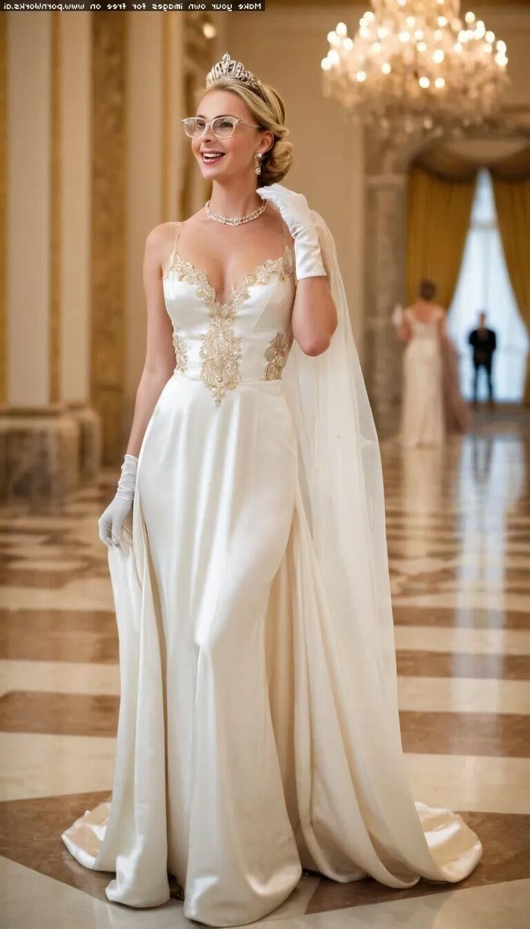 Princesse en robe de bal AI