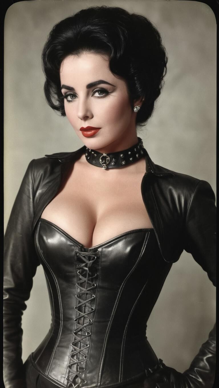 A.I.Elizabeth Taylor en cuero