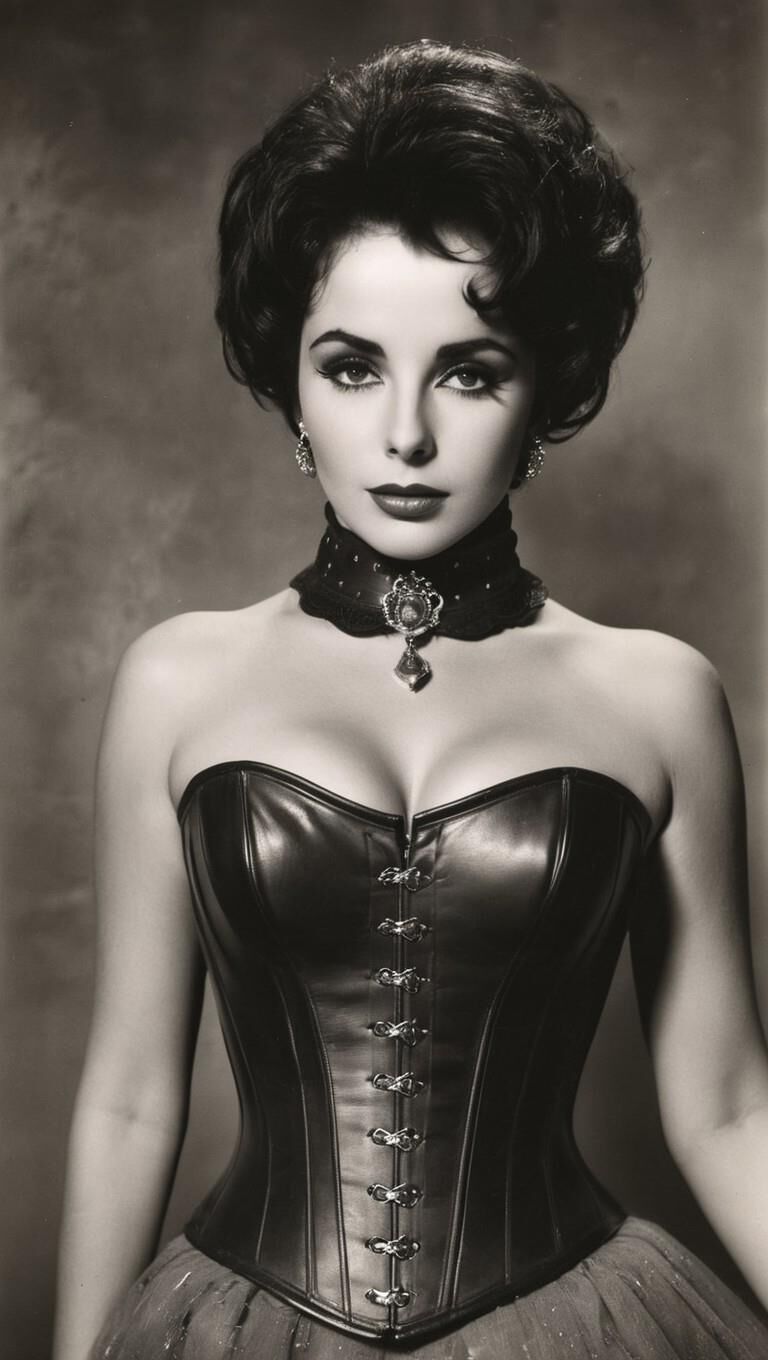 A.I.Elizabeth Taylor en cuero