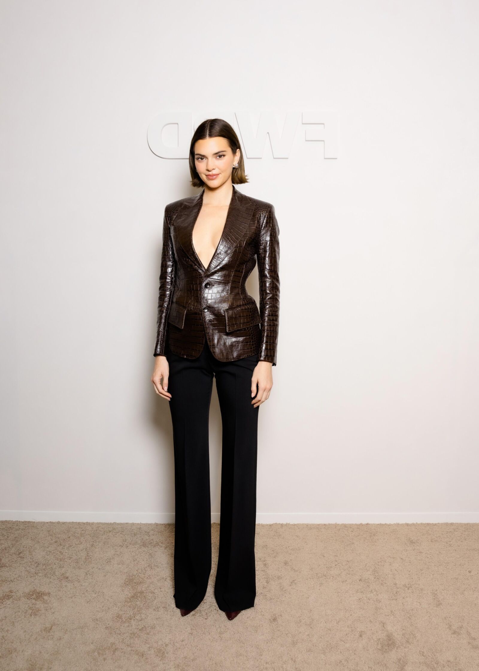 Kendall Jenner visits FWRD & Revolve Holiday Shop at The G