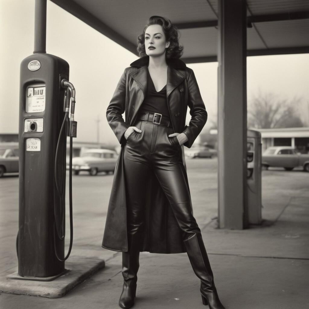 A.I. Joan Crawford in Leather