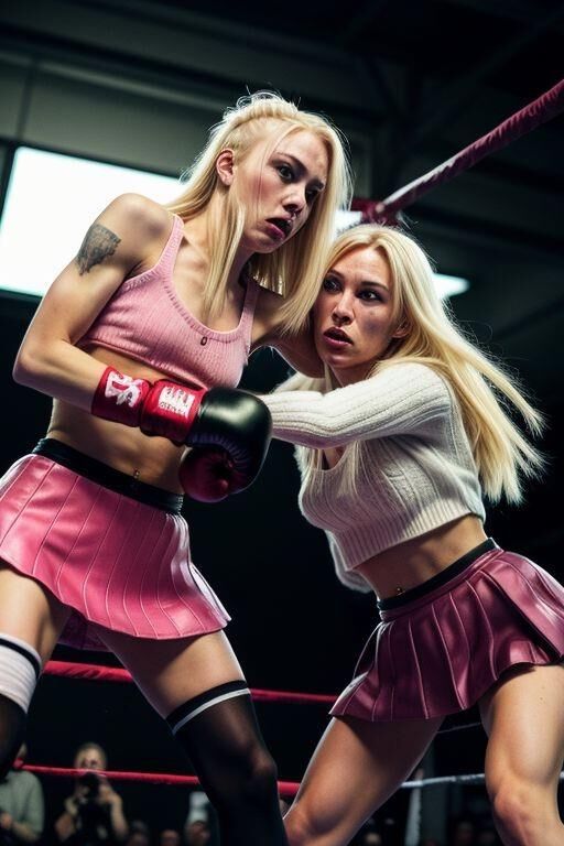 Mujeres de boxeo AI