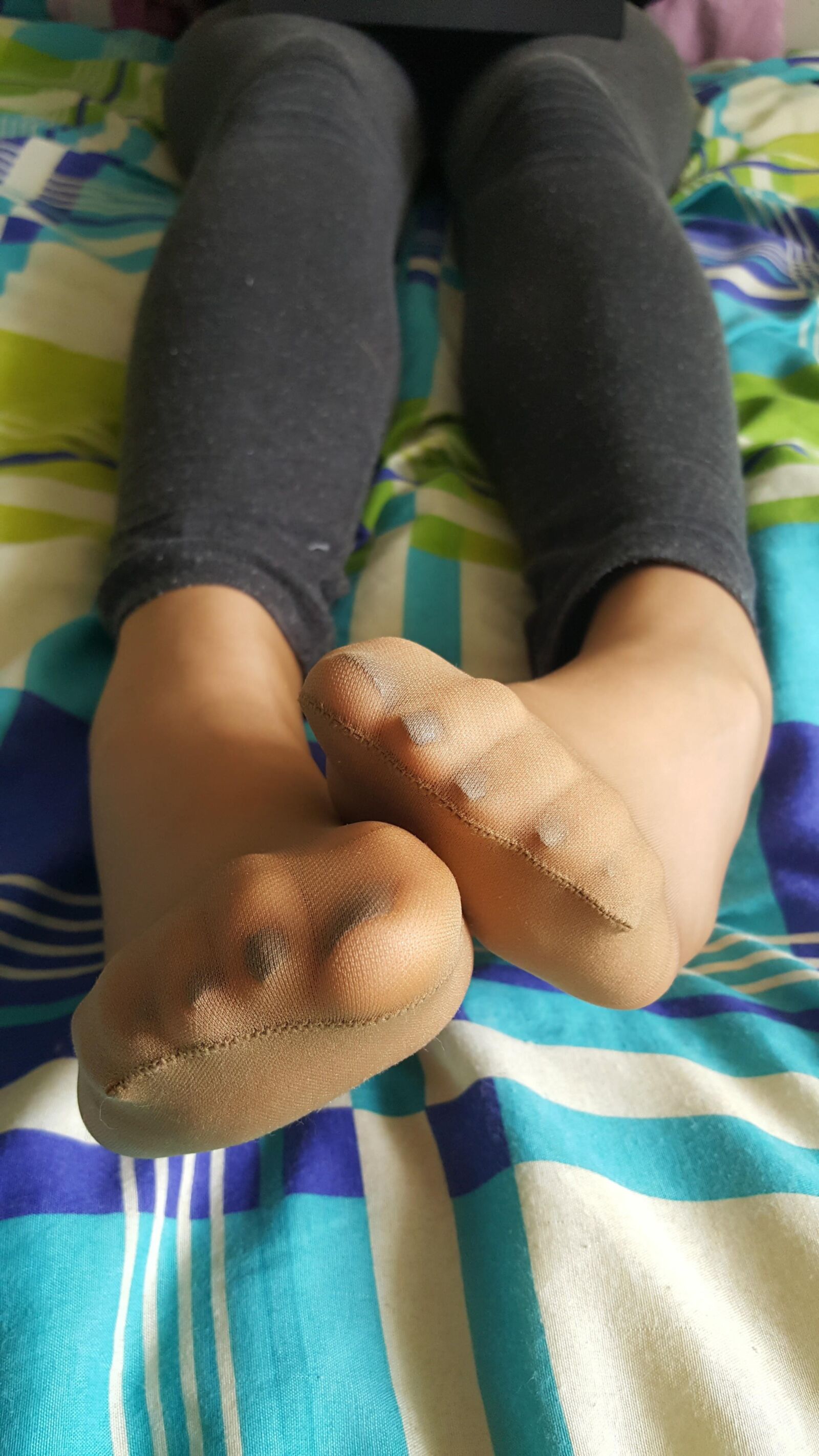 My wife nylon feet 4