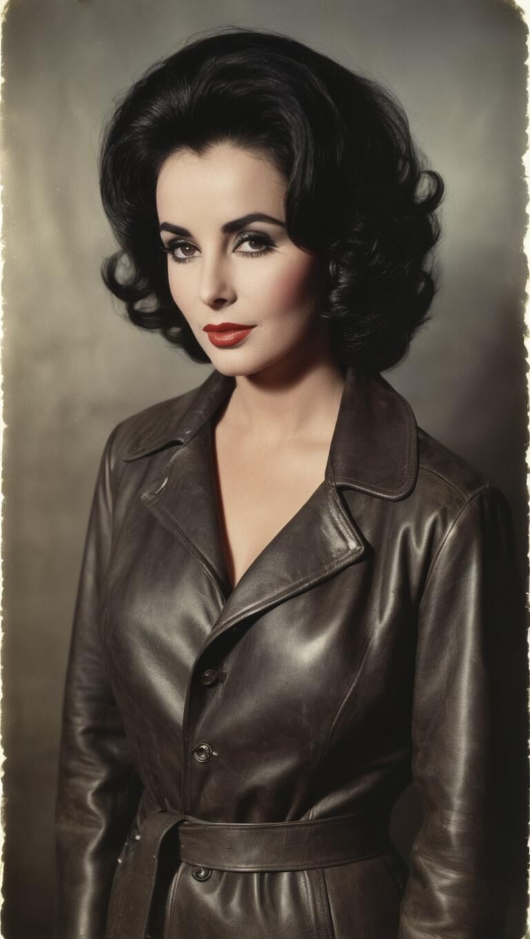 A.I.Elizabeth Taylor en cuero