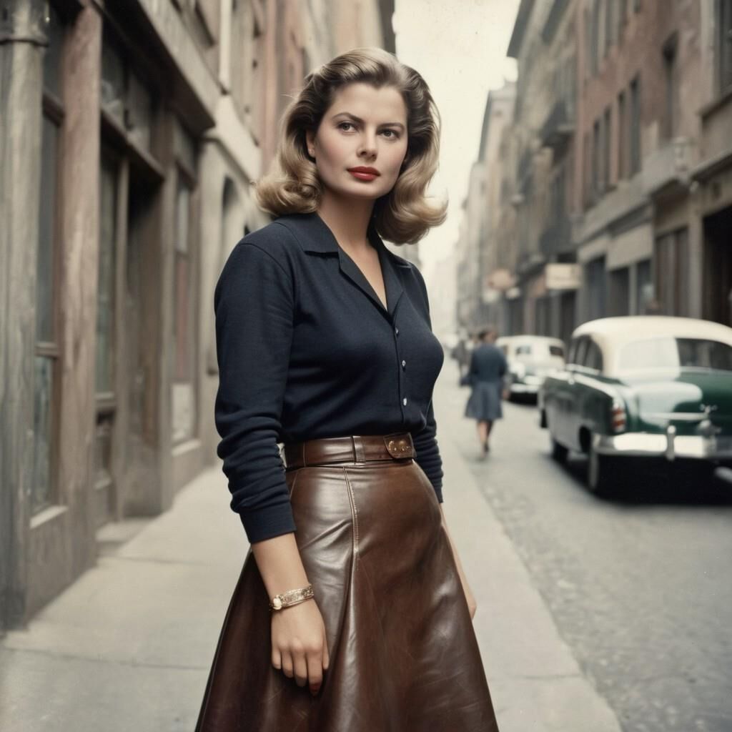 A.I. Ingrid Bergman in Leather