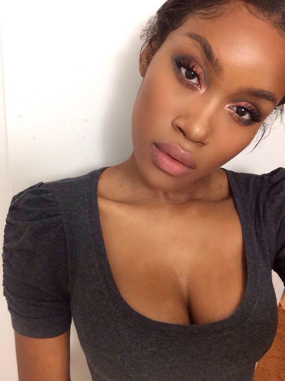 Ebony cleavage