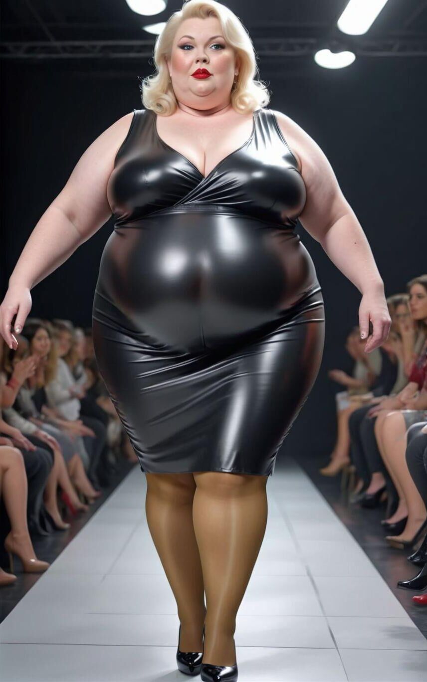 AI BBW Milf and Gilf at the Catwalk