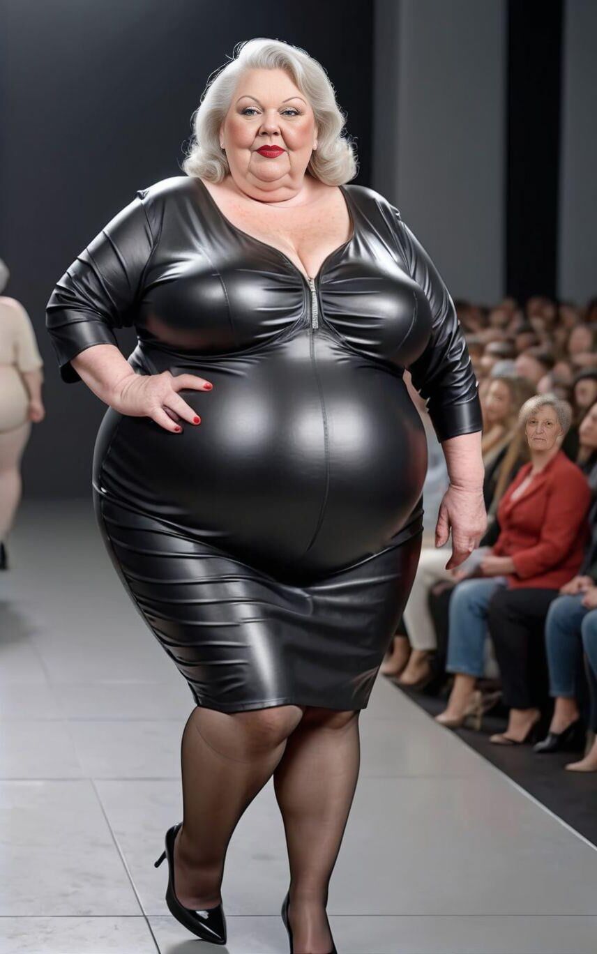 AI BBW Milf and Gilf at the Catwalk