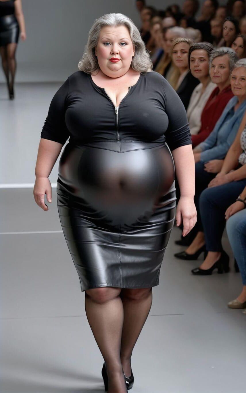 AI BBW Milf and Gilf at the Catwalk