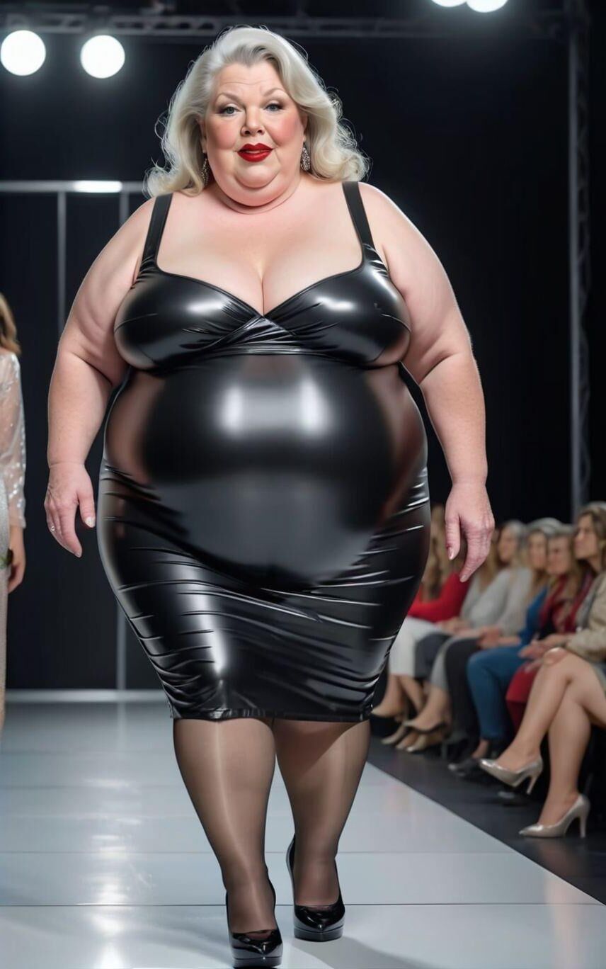 AI BBW Milf and Gilf at the Catwalk