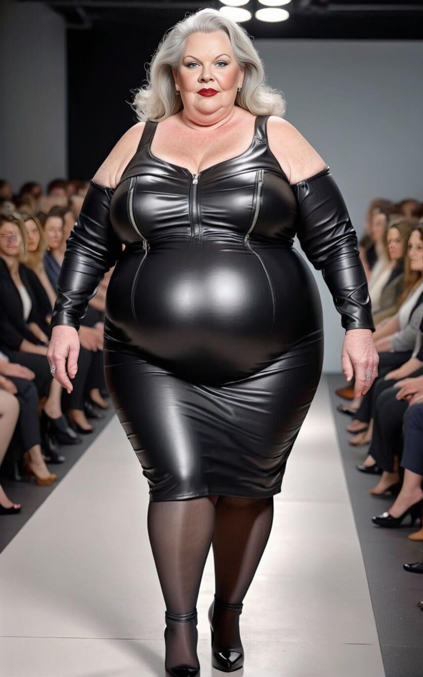 AI BBW Milf and Gilf at the Catwalk