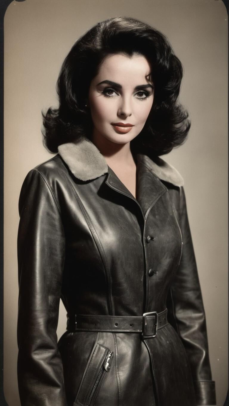 A.I.Elizabeth Taylor en cuero