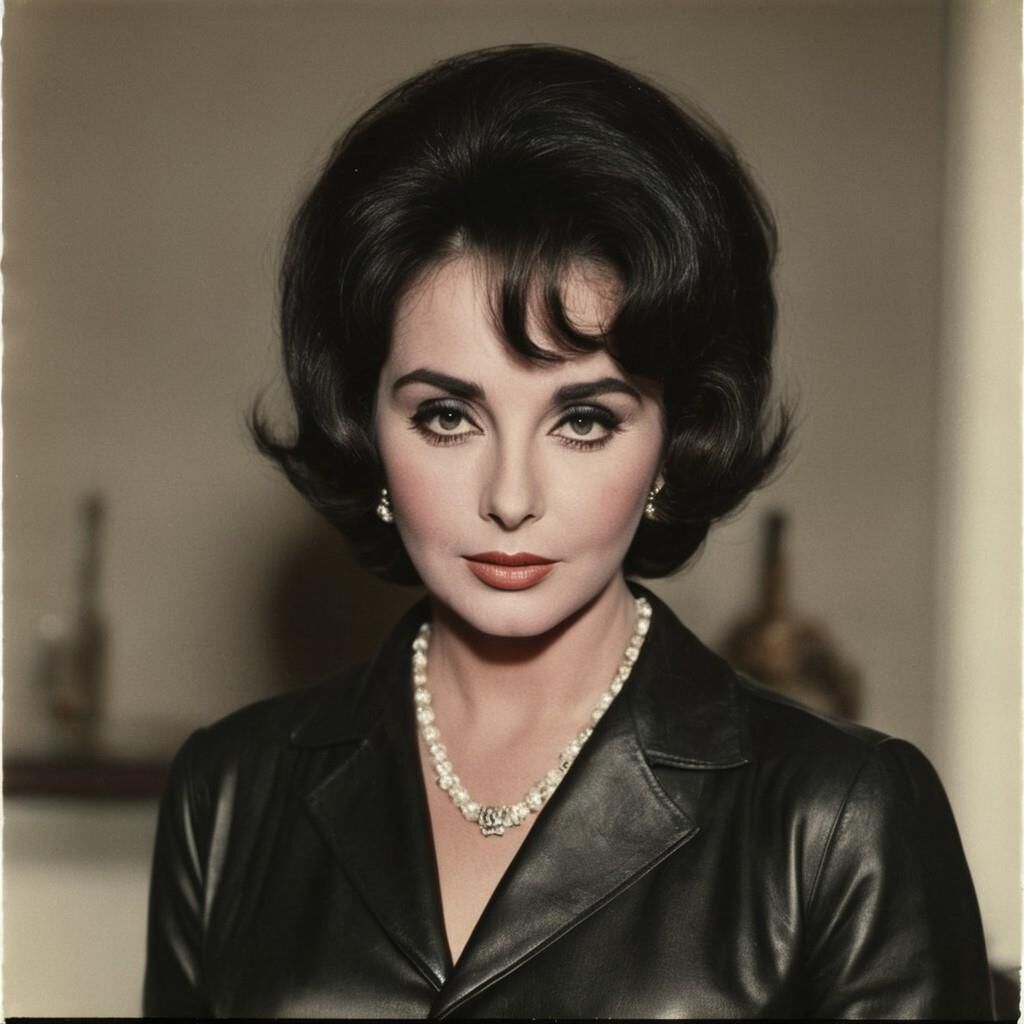 A.I.Elizabeth Taylor en cuero