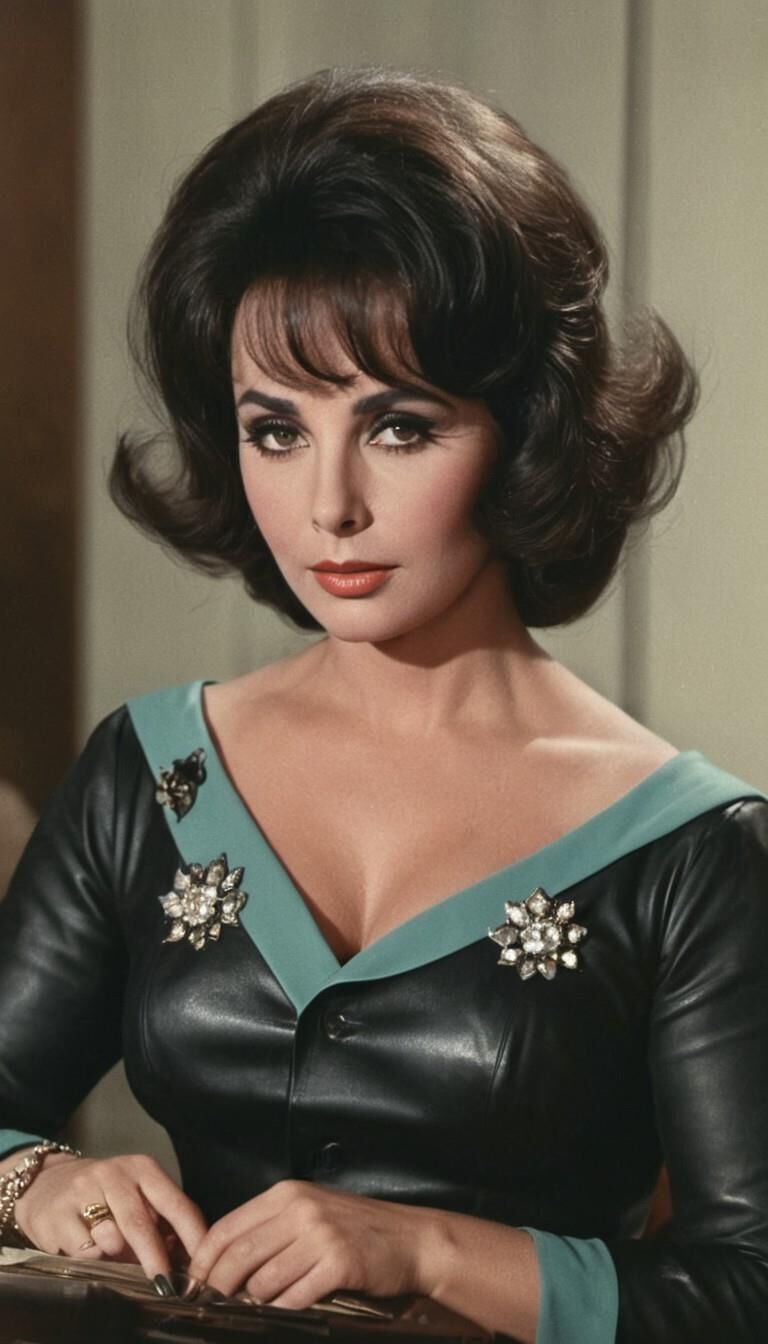 A.I.Elizabeth Taylor en cuero