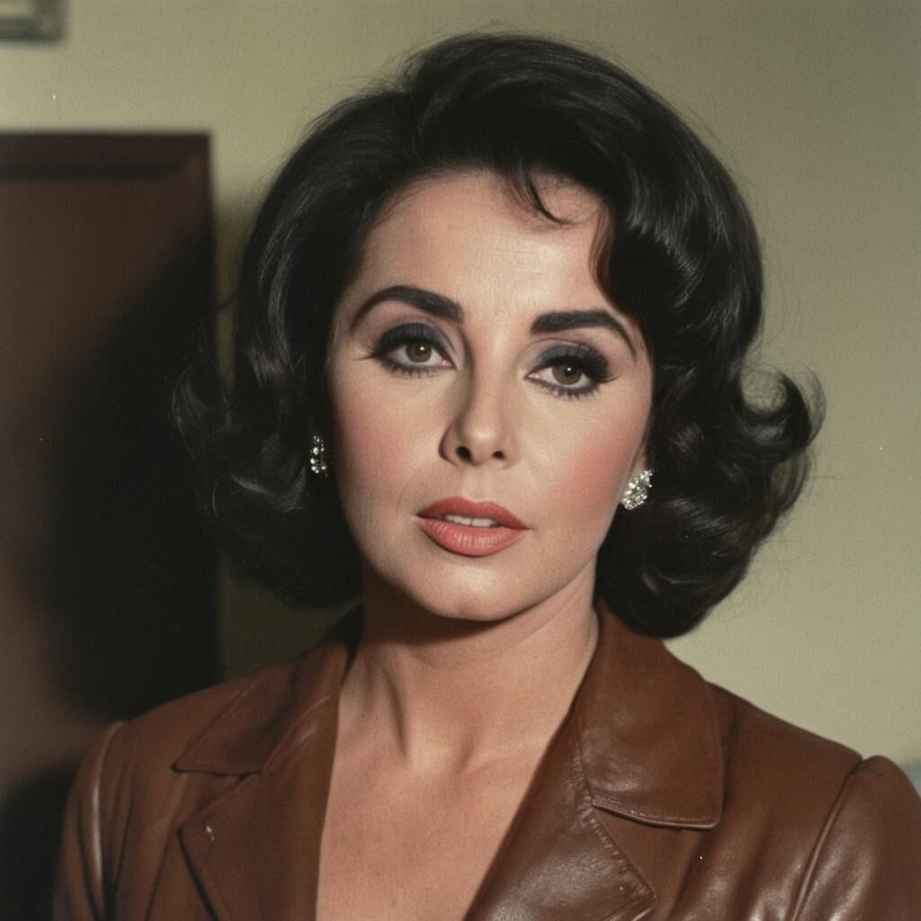 A.I.Elizabeth Taylor en cuero