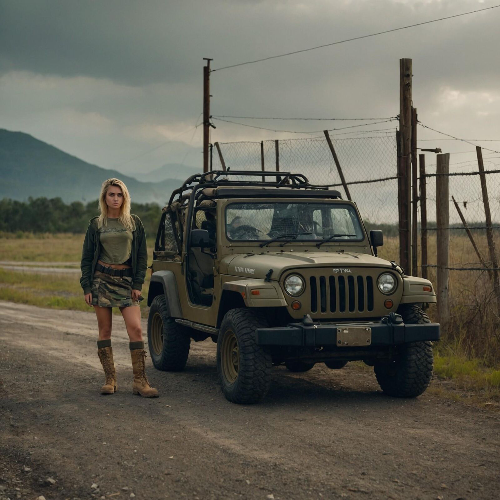 Army Girl Platoon - Damp Forest