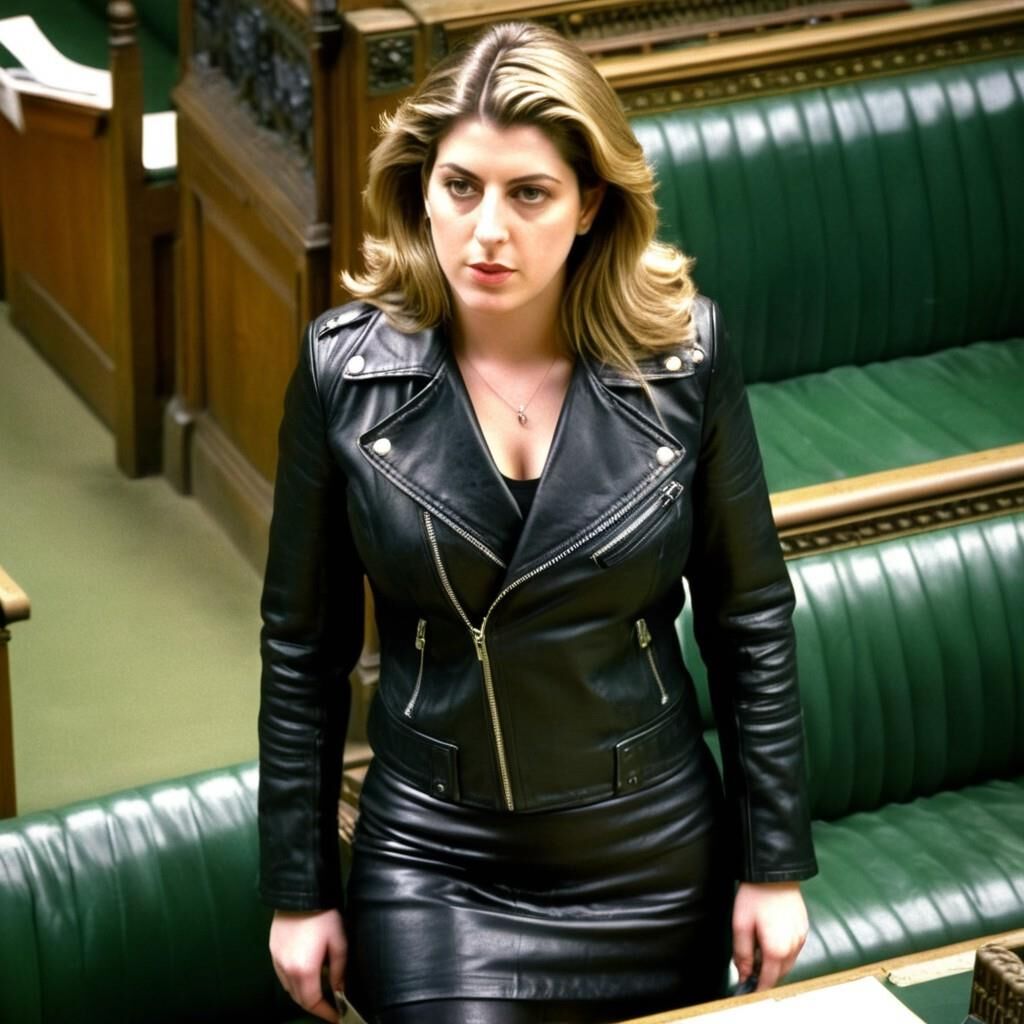 A.I. Penny Mordaunt in Leder