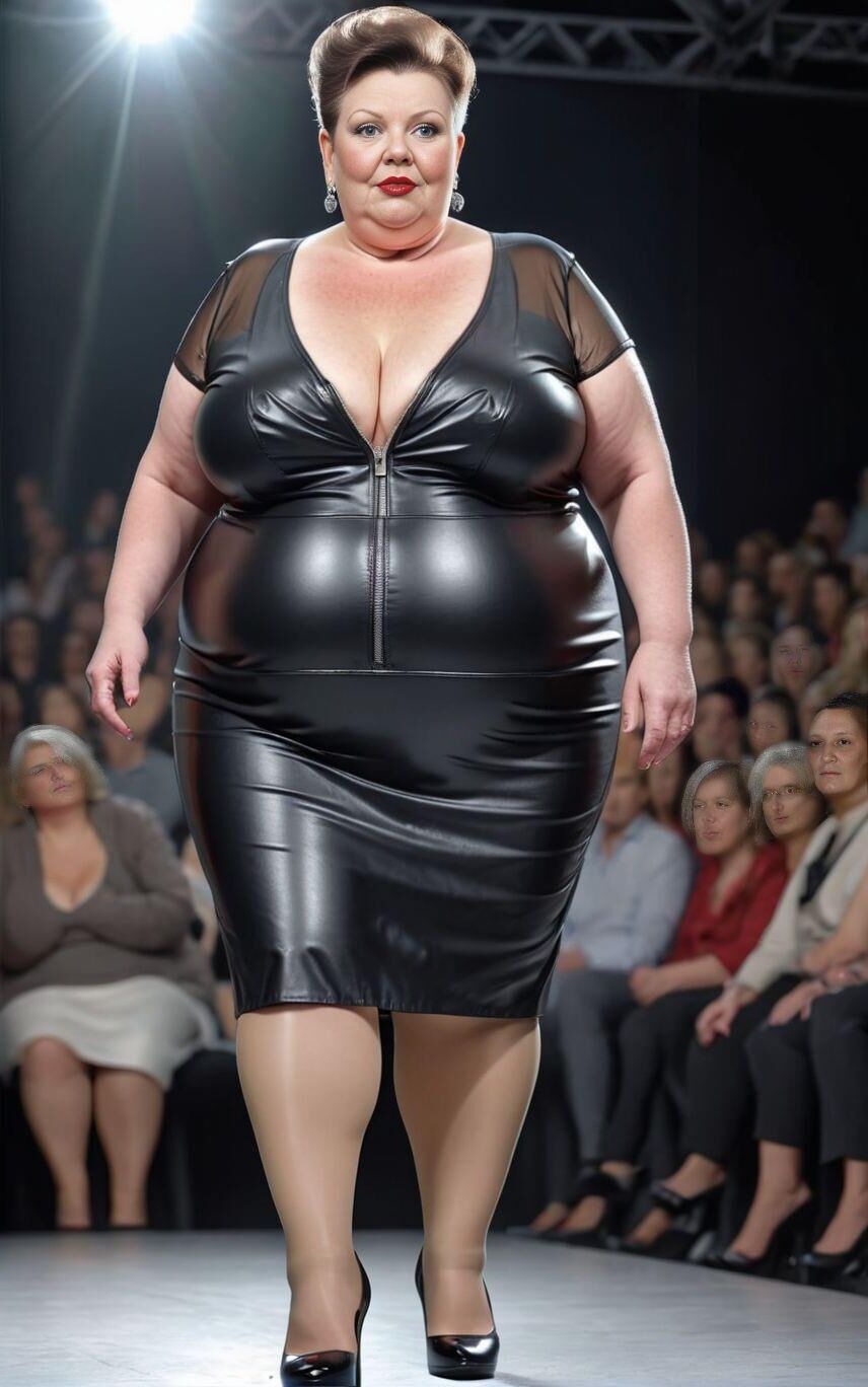 AI BBW Milf and Gilf at the Catwalk