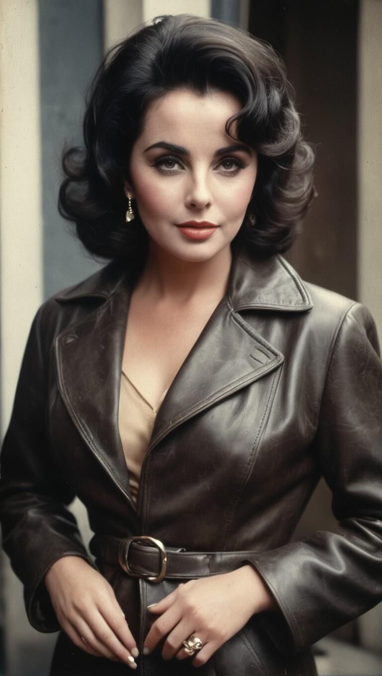 A.I.Elizabeth Taylor en cuero