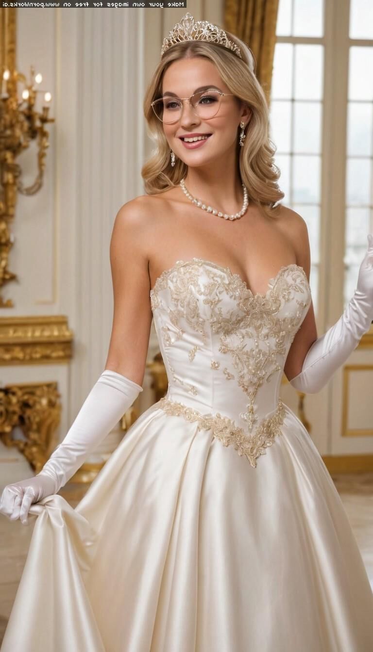 Princesse en robe de bal AI