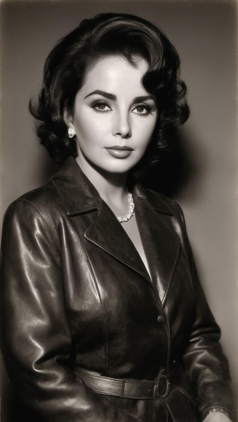 A.I.Elizabeth Taylor en cuero